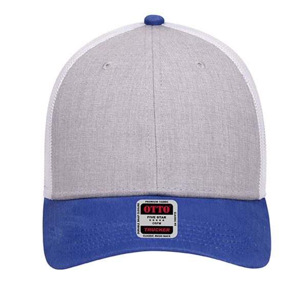 OTTO CAP 6 Panel Low Profile Mesh Back Trucker Hat Thumbnail