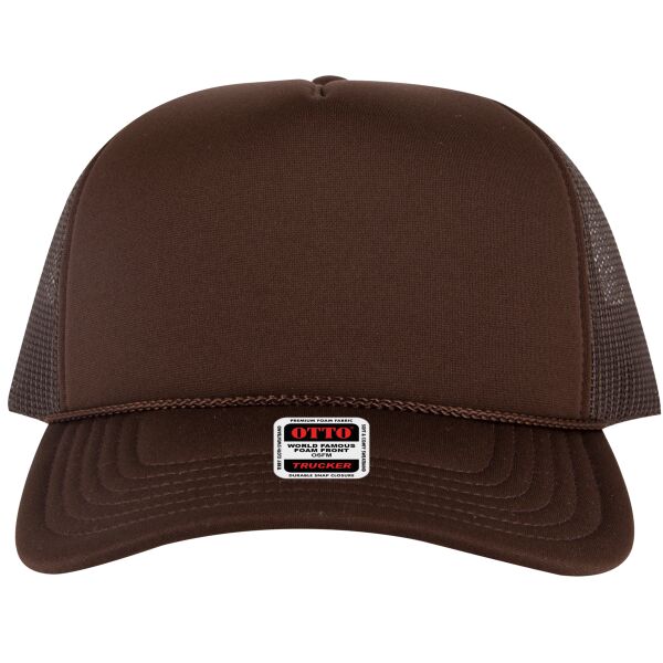 OTTO CAP 5 Panel High Crown Mesh Back Trucker Hat Thumbnail